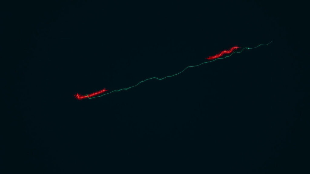 사주 횡재수 시기 대운 – 10년 주기 대운 흐름을 표현한 타임라인 이미지
