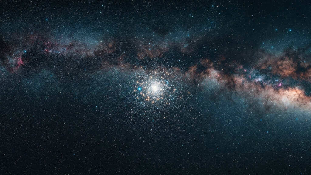 로또 명당의 비밀 클러스터링 – 밤하늘의 성단처럼 특정 지점에 당첨이 몰리는 현상을 표현한 이미지