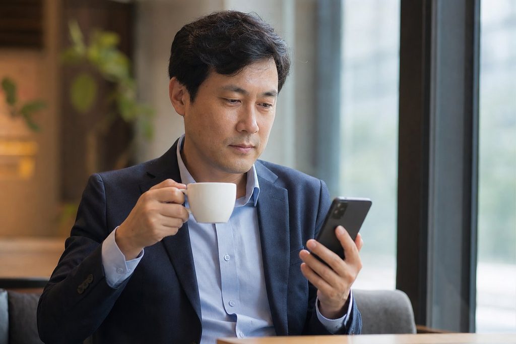 2026년 하반기 재물운 – AI 운세 서비스 이용 시 개인정보를 점검하는 모습