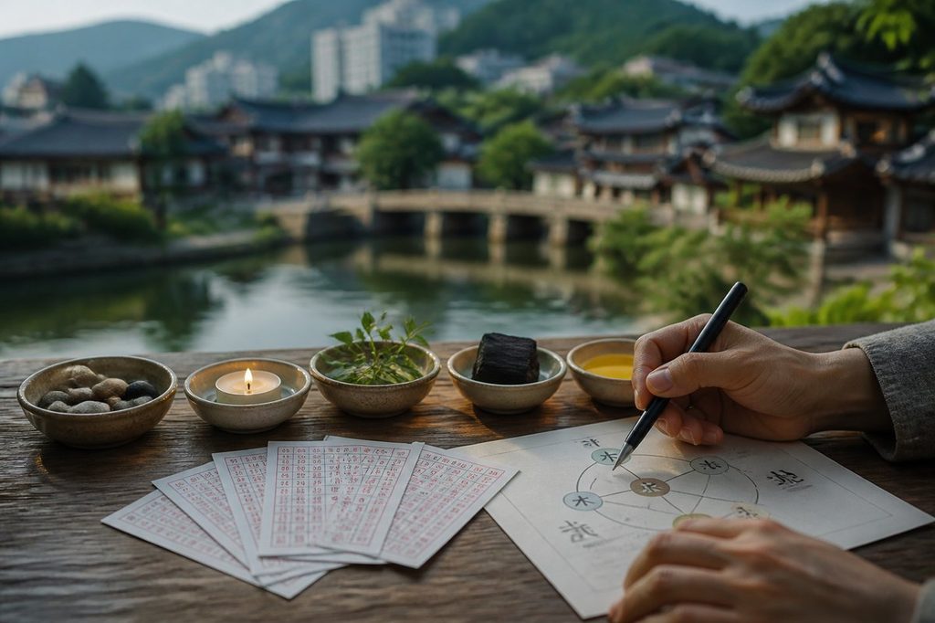 1235회차 로또 당첨자 사주 – 번호 오행 스캔 과정